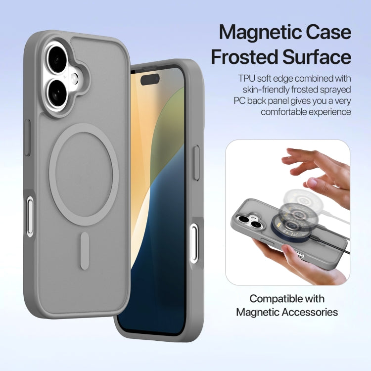 For iPhone 16 DUX DUCIS Lawa Series 2 in 1 Wallet Zipper Detachable MagSafe Phone Case with Lanyard