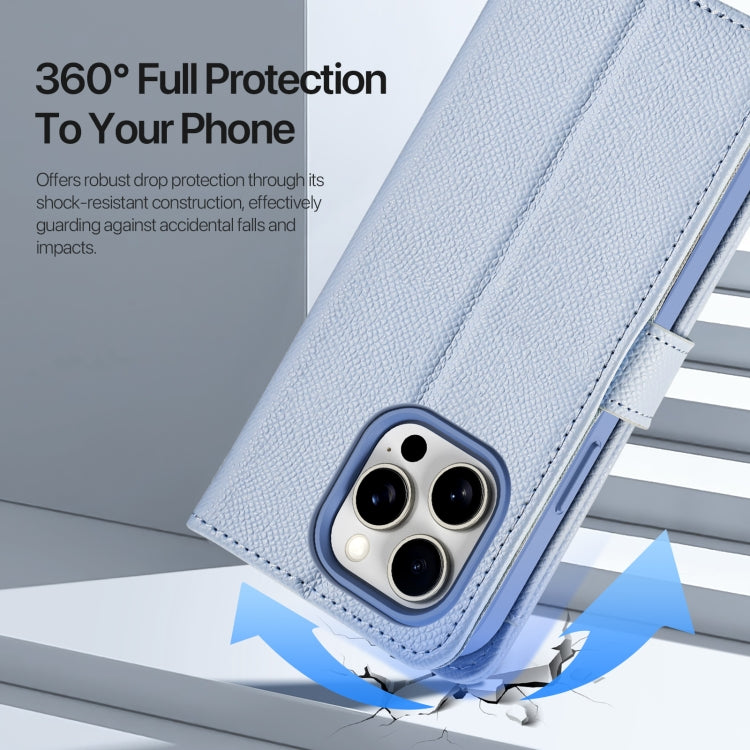 For iPhone 15 Pro Max DUX DUCIS Lawa Series 2 in 1 Wallet Zipper Detachable MagSafe Phone Case with Lanyard