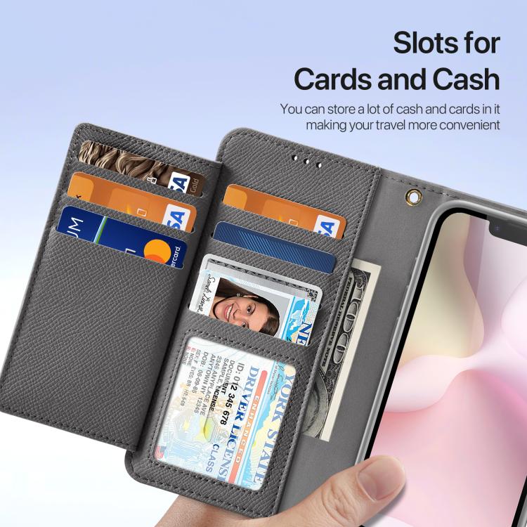 For iPhone 17e / 16e DUX DUCIS Lawa Series 2 in 1 Wallet Zipper Detachable MagSafe Phone Case with Lanyard