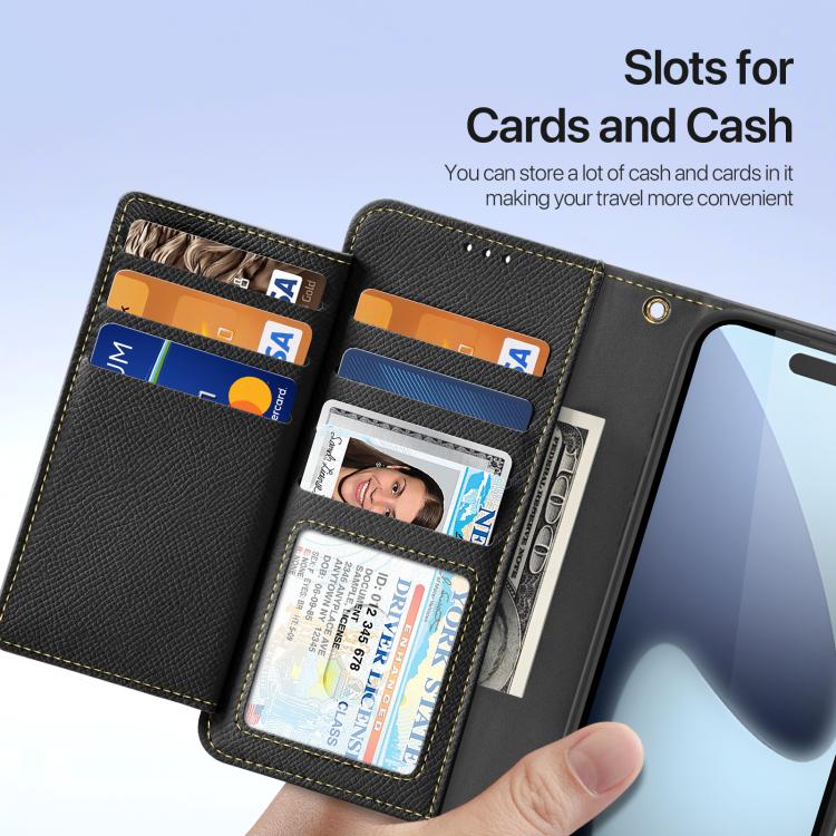For iPhone 17 Pro Max DUX DUCIS Lawa Series 2 in 1 Wallet Zipper Detachable MagSafe Phone Case with Lanyard