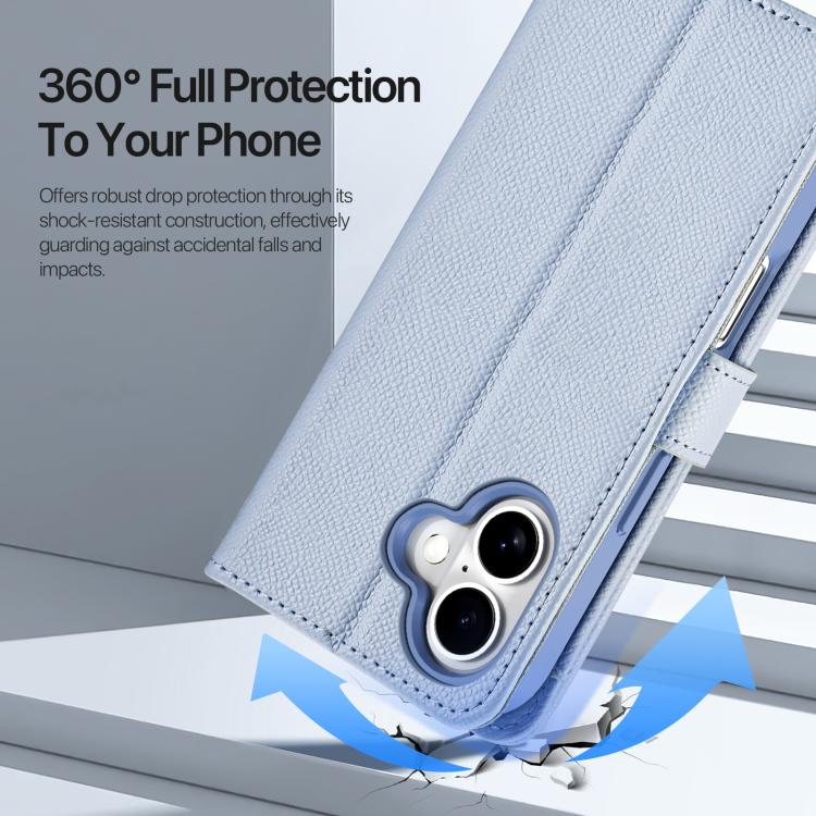 For iPhone 17 DUX DUCIS Lawa Series 2 in 1 Wallet Zipper Detachable MagSafe Phone Case with Lanyard