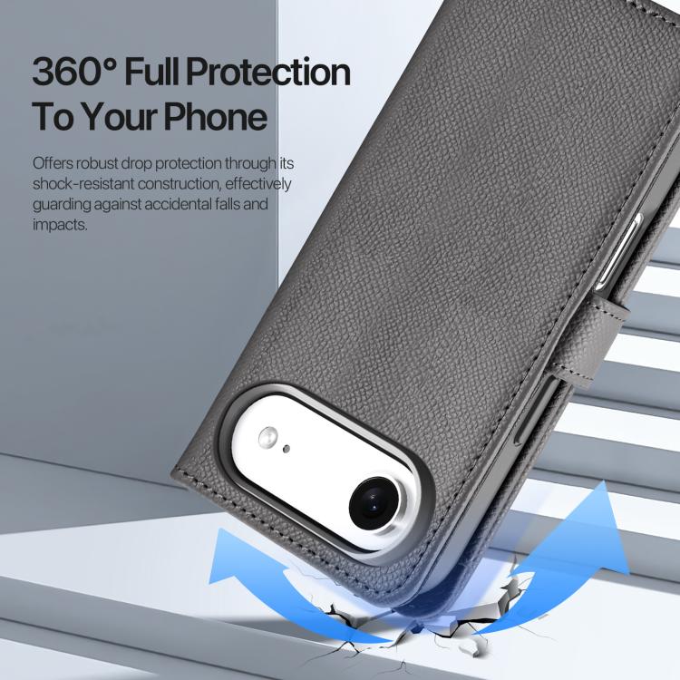 For iPhone Air DUX DUCIS Lawa Series 2 in 1 Wallet Zipper Detachable MagSafe Phone Case with Lanyard