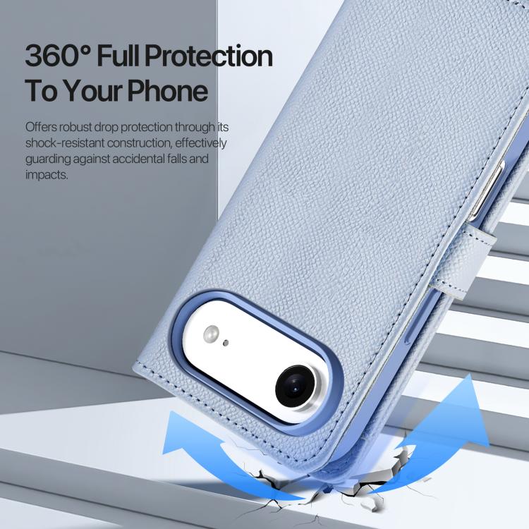 For iPhone Air DUX DUCIS Lawa Series 2 in 1 Wallet Zipper Detachable MagSafe Phone Case with Lanyard
