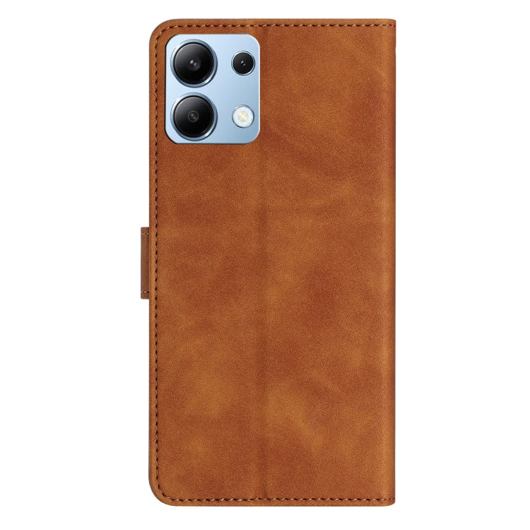 For Redmi Note 13 4G Seven Butterflies Embossed Leather Phone Case