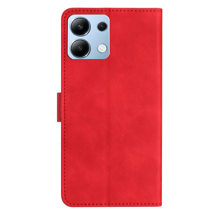 For Redmi Note 13 4G Seven Butterflies Embossed Leather Phone Case