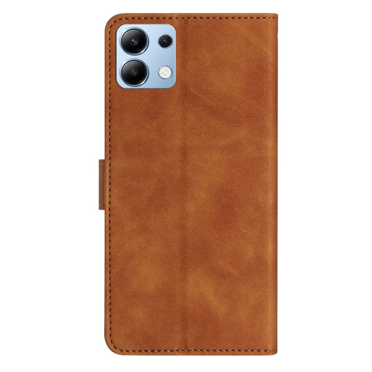 For Redmi Note 14 4G 163.25mm Seven Butterflies Embossed Leather Phone Case