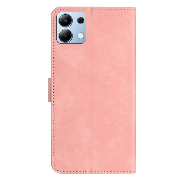 For Redmi Note 14 4G 163.25mm Seven Butterflies Embossed Leather Phone Case