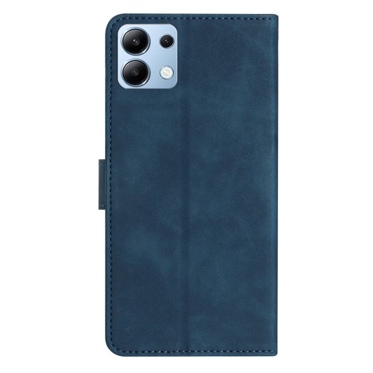 For Redmi Note 14 4G 163.25mm Seven Butterflies Embossed Leather Phone Case