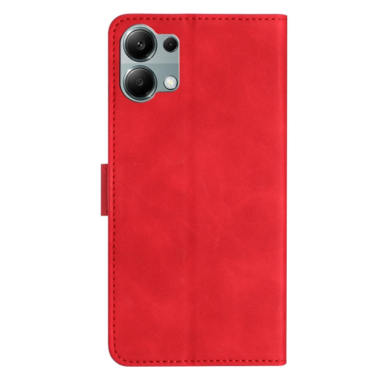 For Redmi Note 13 Pro 4G Seven Butterflies Embossed Leather Phone Case