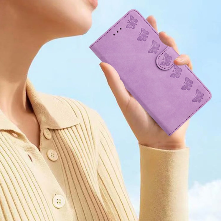 For Redmi 14C 4G Seven Butterflies Embossed Leather Phone Case