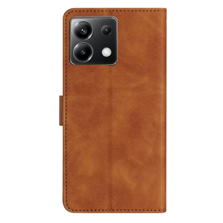 For Xiaomi Poco X6 Seven Butterflies Embossed Leather Phone Case