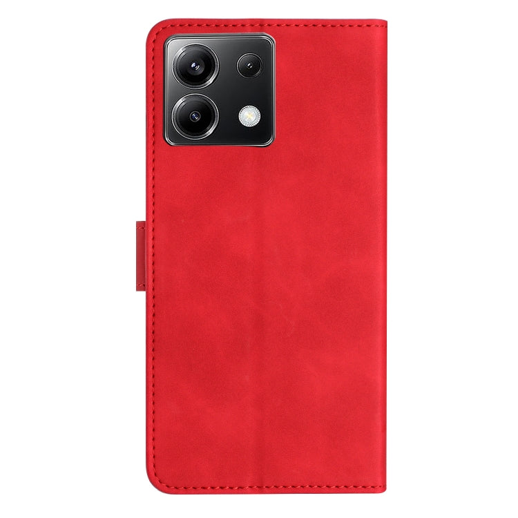 For Xiaomi Poco X6 Seven Butterflies Embossed Leather Phone Case