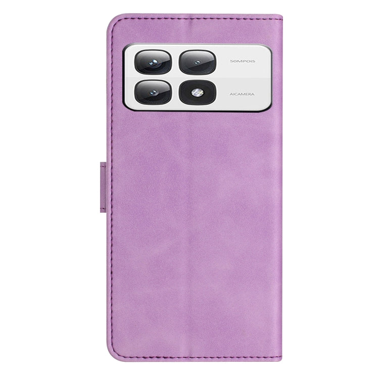 For Xiaomi 14T Pro Seven Butterflies Embossed Leather Phone Case
