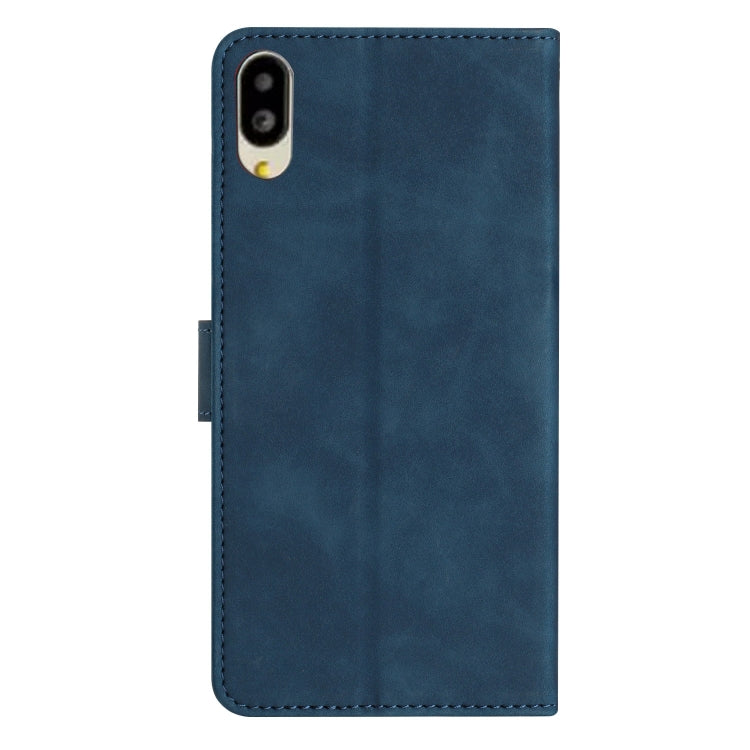 For Sharp Basio active SHG09 Seven Butterflies Embossed Leather Phone Case