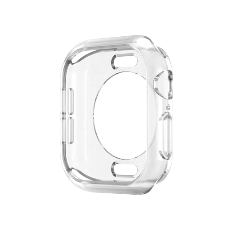 For Apple Watch Series 11 / 10 42mm Plating TPU Round Hole Hollow Watch Case