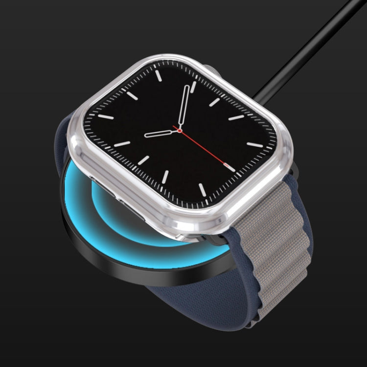 For Apple Watch Series 11 / 10 46mm Plating TPU Round Hole Hollow Watch Case