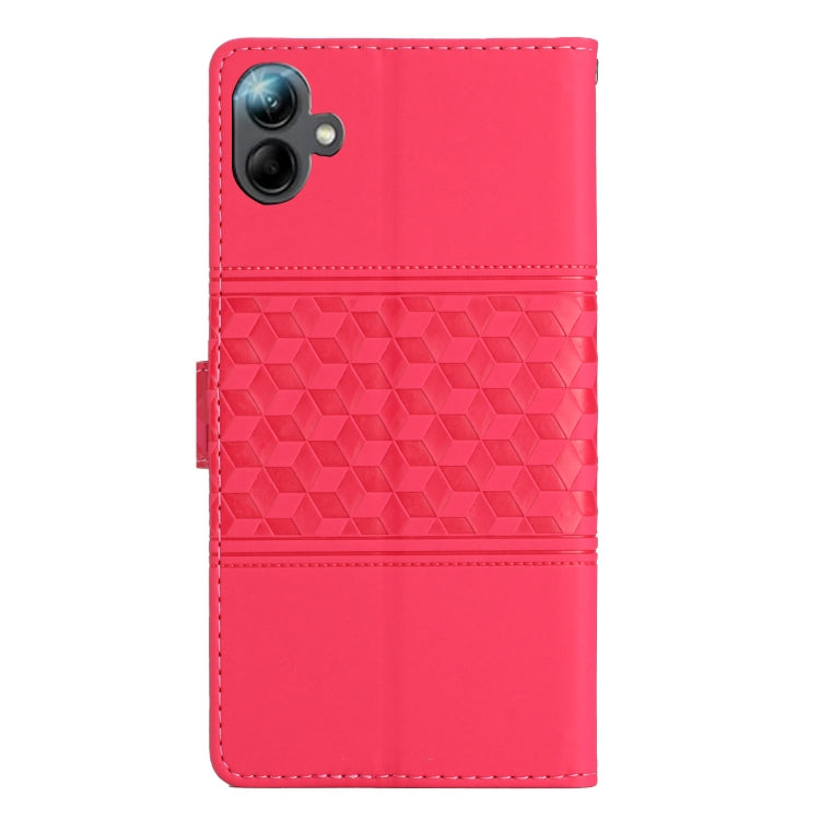 For Samsung Galaxy A06 4G Diamond Embossed Skin Feel Leather Phone Case