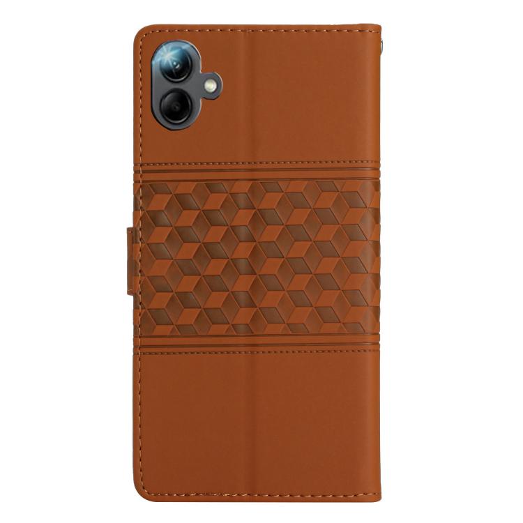 For Samsung Galaxy A07 5G Diamond Embossed Skin Feel Leather Phone Case
