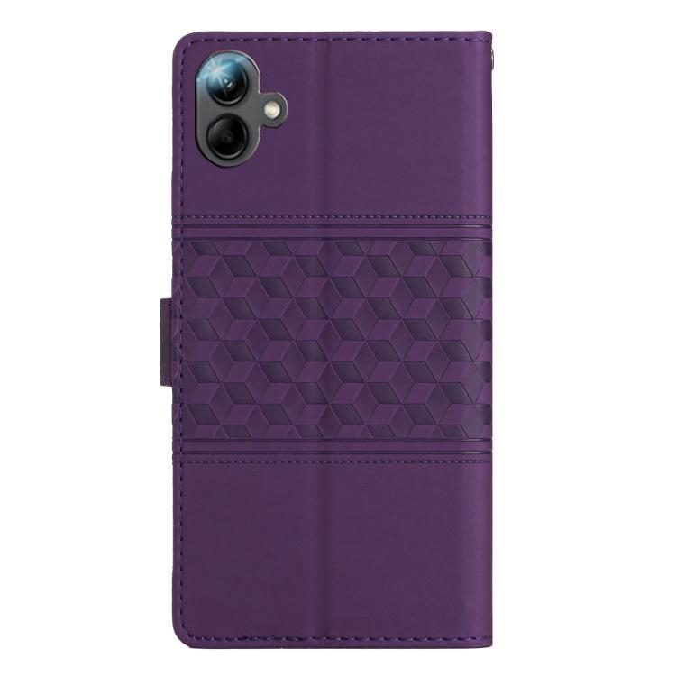 For Samsung Galaxy A07 5G Diamond Embossed Skin Feel Leather Phone Case