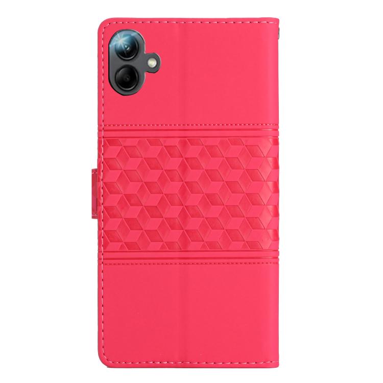 For Samsung Galaxy A07 5G Diamond Embossed Skin Feel Leather Phone Case