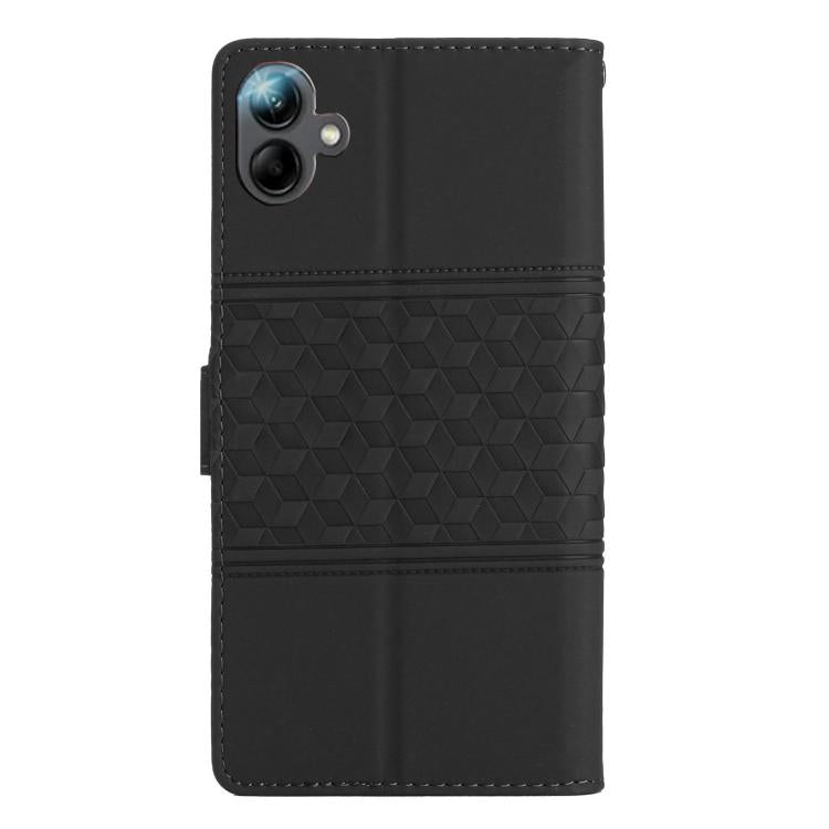 For Samsung Galaxy A07 5G Diamond Embossed Skin Feel Leather Phone Case