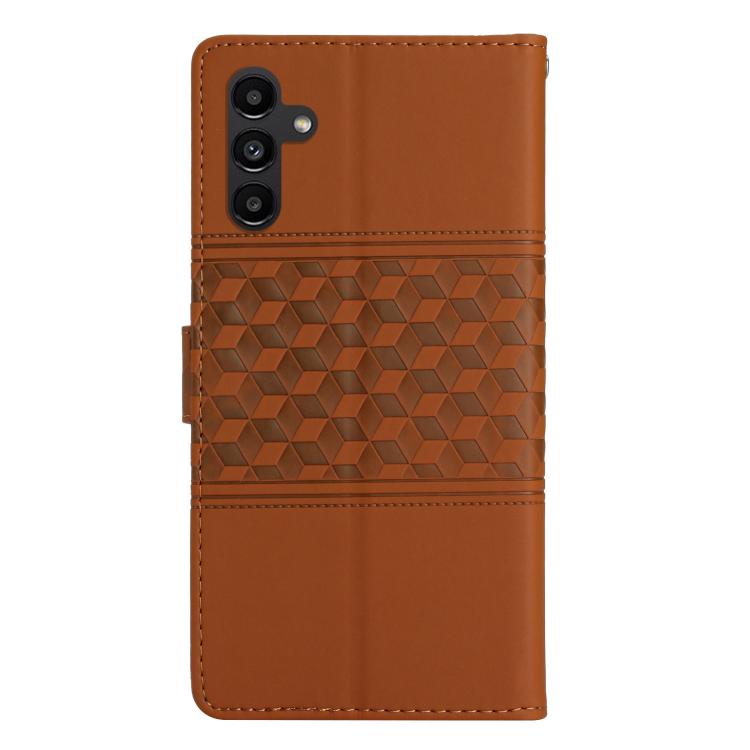For Samsung Galaxy A37 5G Diamond Embossed Skin Feel Leather Phone Case