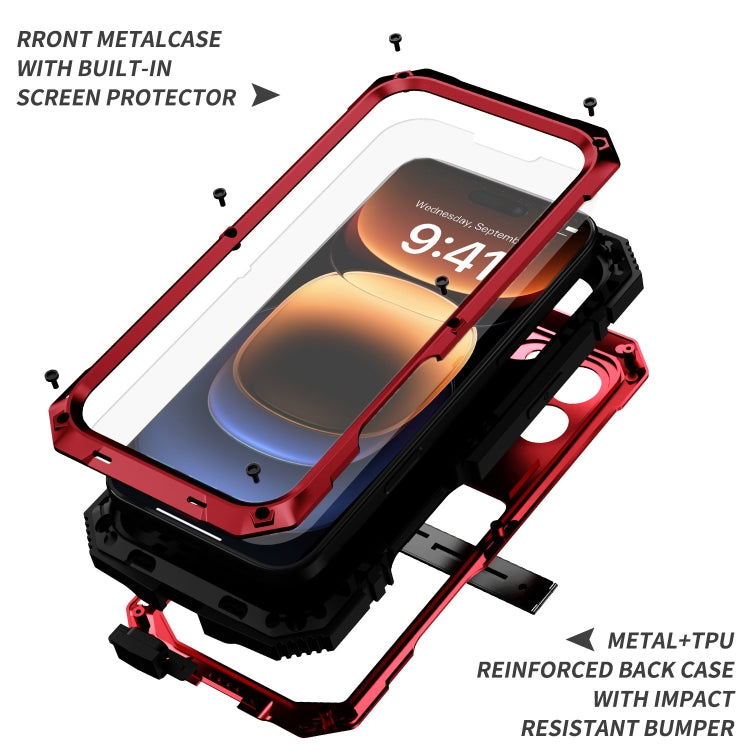 For iPhone 16 Pro R-JUST Life Waterproof Dustproof Shockproof Phone Case