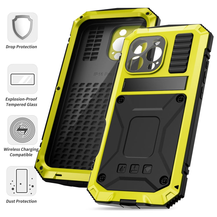For iPhone 16 Pro R-JUST Life Waterproof Dustproof Shockproof Phone Case