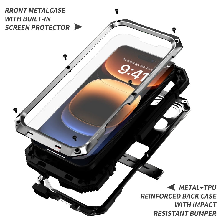 For iPhone 16 Pro R-JUST Life Waterproof Dustproof Shockproof Phone Case
