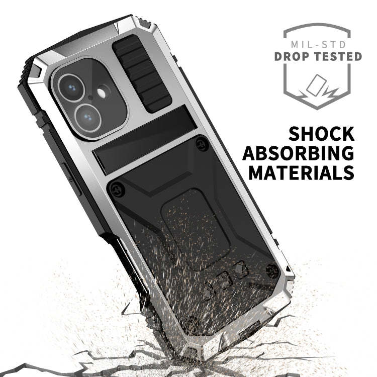 For iPhone 16 Plus R-JUST Life Waterproof Dustproof Shockproof Phone Case