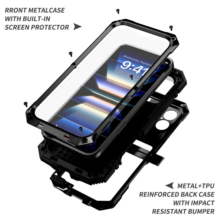 For iPhone 16 R-JUST Life Waterproof Dustproof Shockproof Phone Case