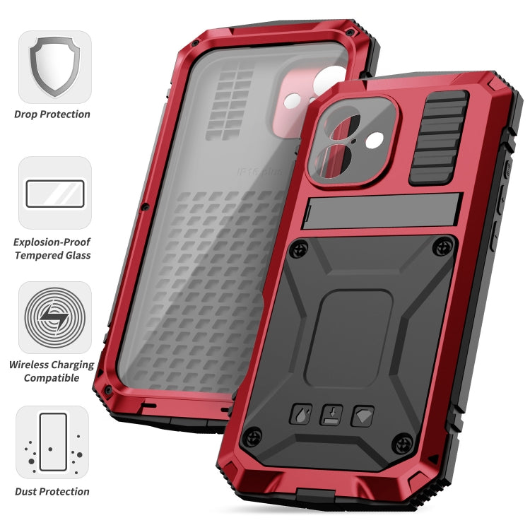 For iPhone 16 R-JUST Life Waterproof Dustproof Shockproof Phone Case