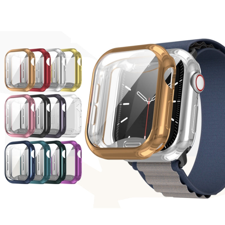 For Apple Watch Series 11 / 10 46mm Plating TPU All-Inclusive Watch Case