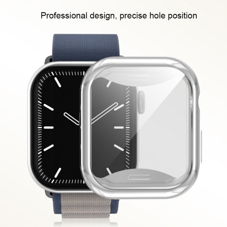 For Apple Watch Series 11 / 10 46mm Plating TPU All-Inclusive Watch Case