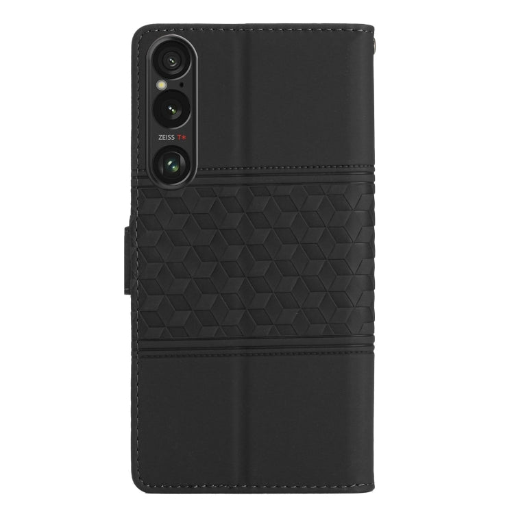 For Sony Xperia 1 VI Diamond Embossed Skin Feel Leather Phone Case