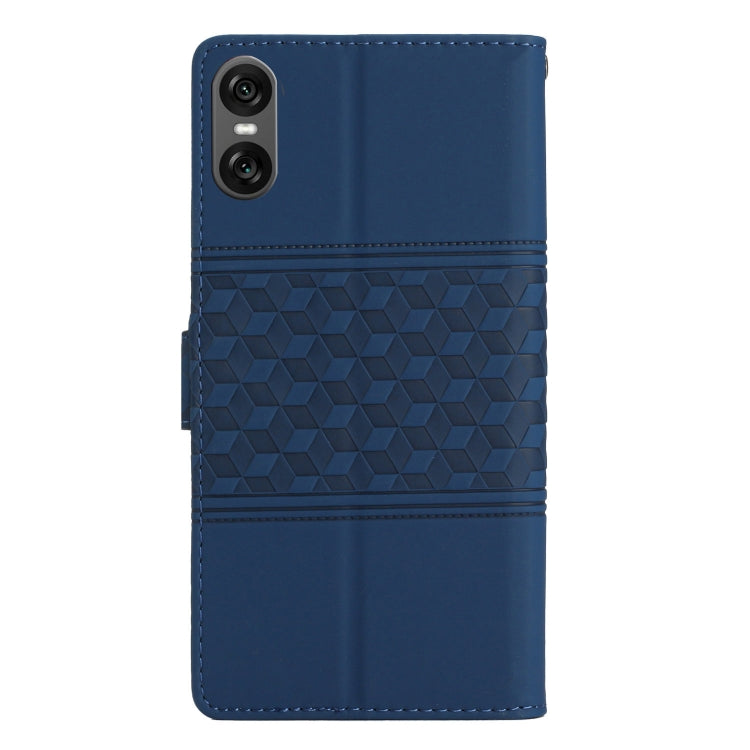 For Sony Xperia 10 VI Diamond Embossed Skin Feel Leather Phone Case