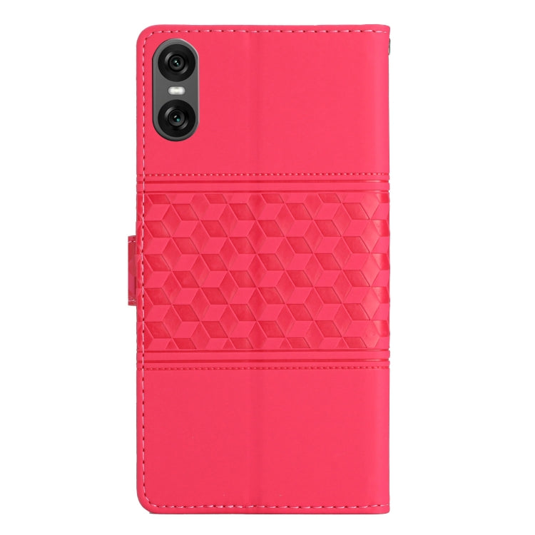 For Sony Xperia 10 VI Diamond Embossed Skin Feel Leather Phone Case