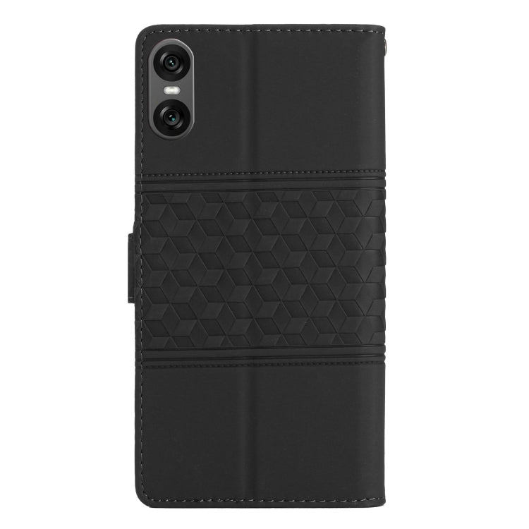 For Sony Xperia 10 VI Diamond Embossed Skin Feel Leather Phone Case