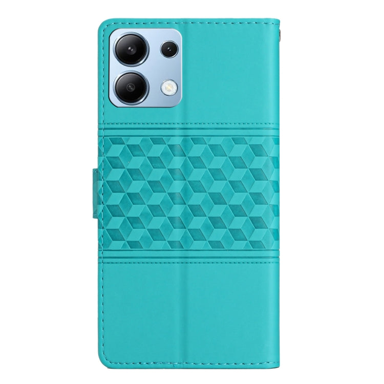 For Redmi Note 13 4G Diamond Embossed Skin Feel Leather Phone Case