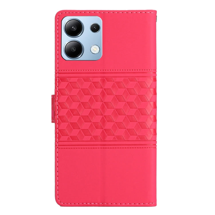 For Redmi Note 13 4G Diamond Embossed Skin Feel Leather Phone Case