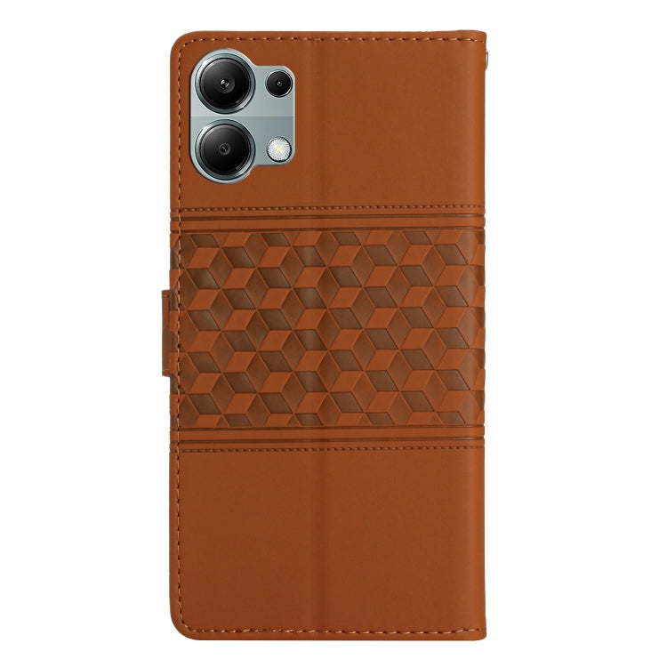 For Redmi Note 13 Pro 4G Diamond Embossed Skin Feel Leather Phone Case