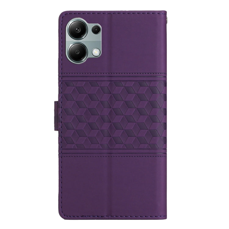 For Redmi Note 13 Pro 4G Diamond Embossed Skin Feel Leather Phone Case