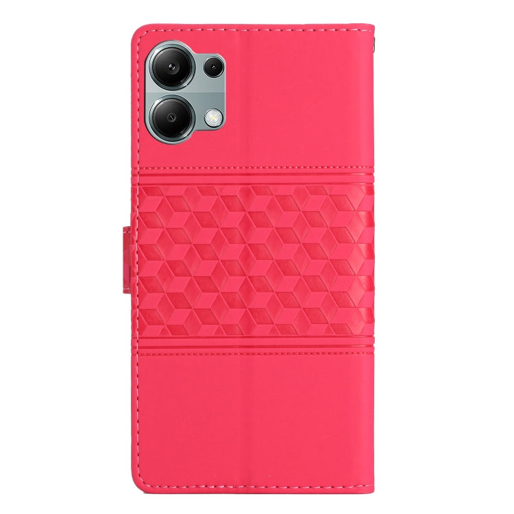For Redmi Note 13 Pro 4G Diamond Embossed Skin Feel Leather Phone Case