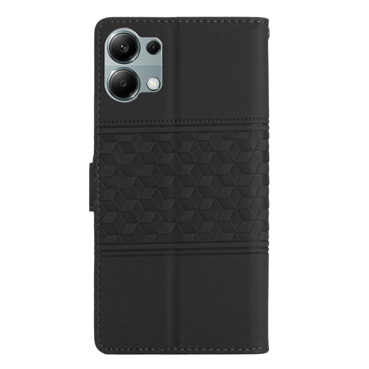 For Redmi Note 13 Pro 4G Diamond Embossed Skin Feel Leather Phone Case