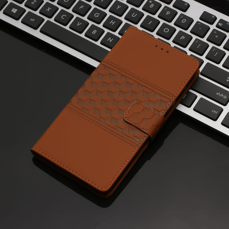For Redmi 14C 4G Diamond Embossed Skin Feel Leather Phone Case