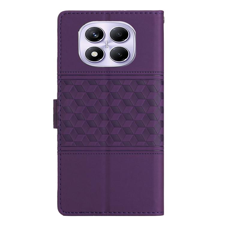 For Redmi Note 14 Pro 4G Diamond Embossed Skin Feel Leather Phone Case