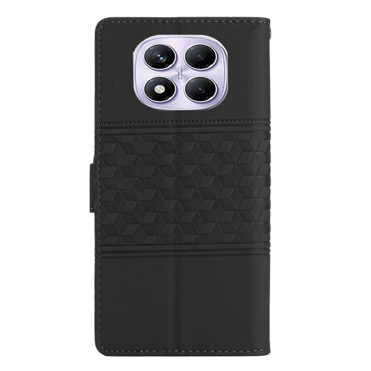 For Redmi Note 14 Pro 4G Diamond Embossed Skin Feel Leather Phone Case