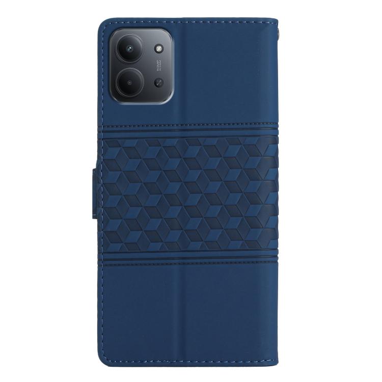For Redmi 15C 5G/4G EU 173mm Diamond Embossed Skin Feel Leather Phone Case