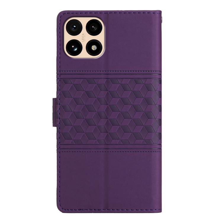 For Redmi 15T 5G Diamond Embossed Skin Feel Leather Phone Case