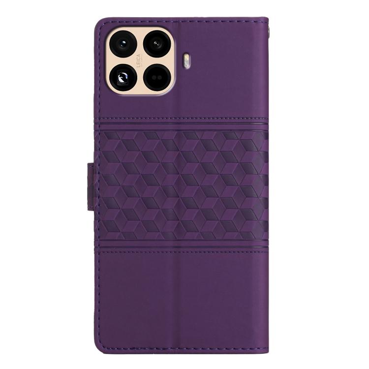 For Redmi 15T Pro 5G Diamond Embossed Skin Feel Leather Phone Case